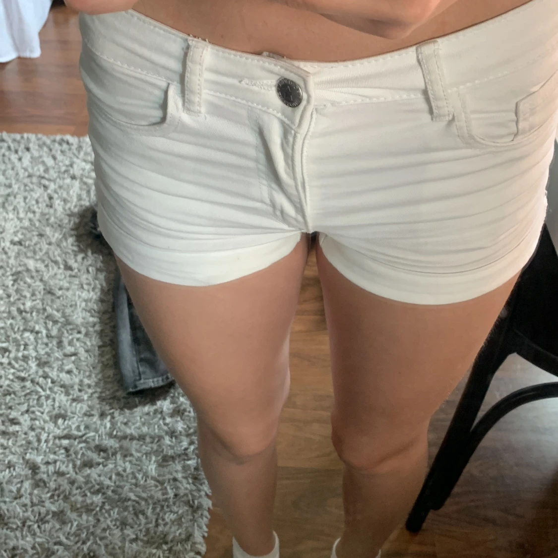 Vita jeansshorts från H&M - 2