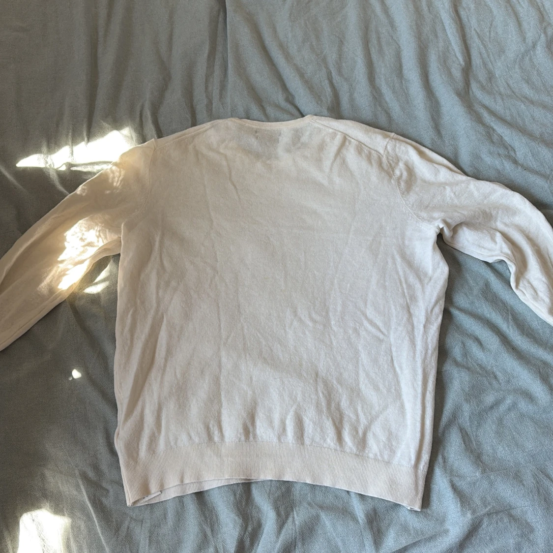 Vit\creame\beige Kashmir - och ulltröja från Massimo Dutti - 2