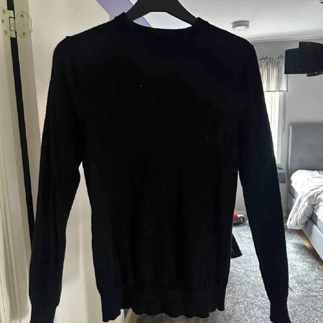 Svart merino/cashmir