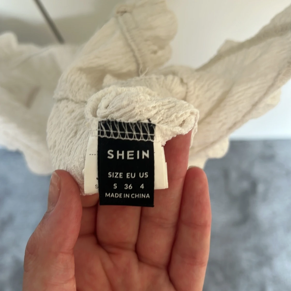 Vit volang topp från SHEIN - 2