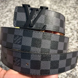 Rutigt bälte pris kan diskuteras  - Svart/grått i storlek 105