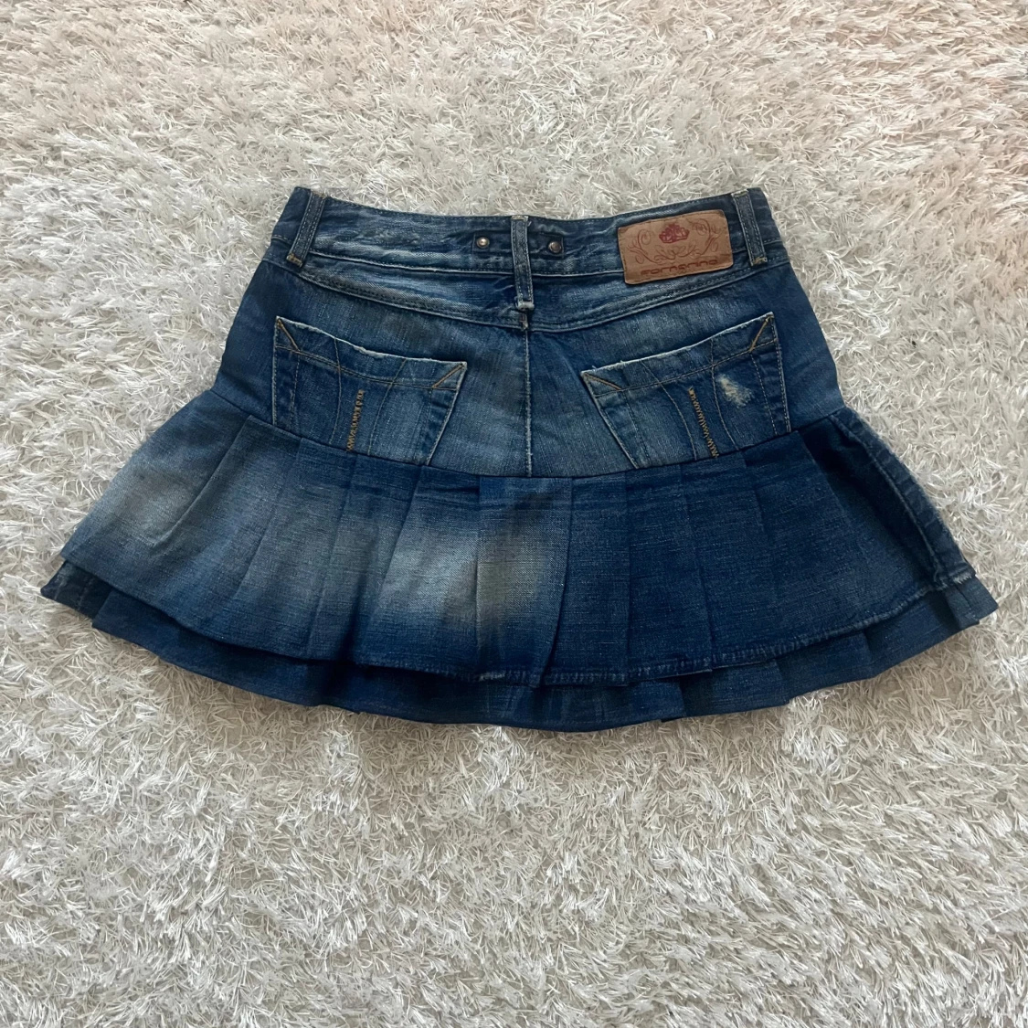 Mörkblå jeanskjol - 1