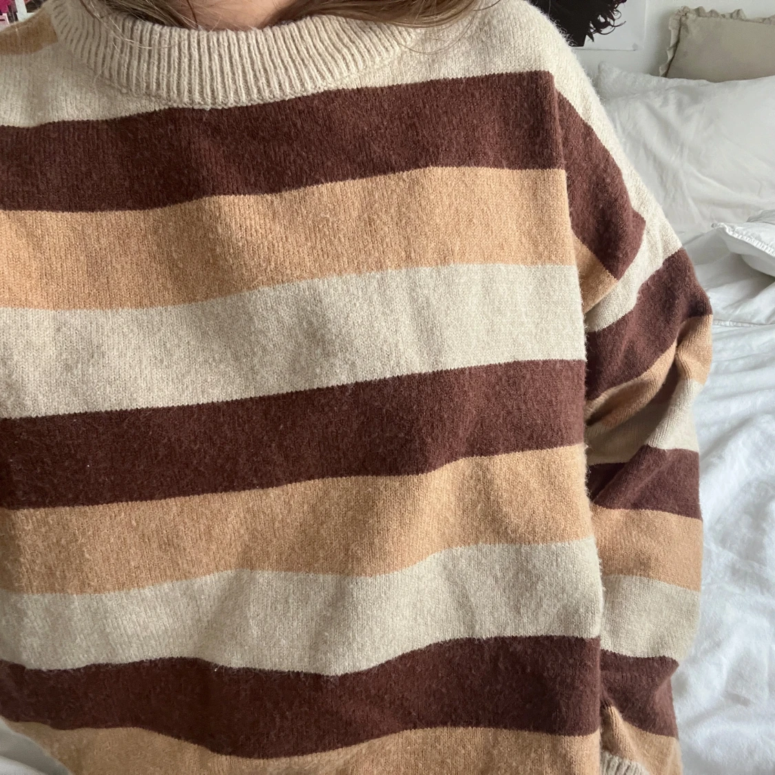 Brun Randig Sweater - 2