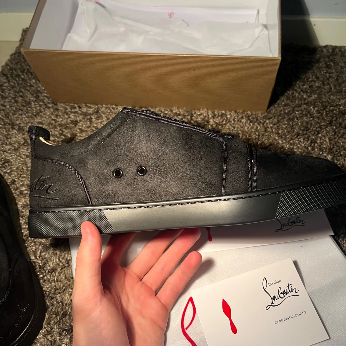 Christian Louboutin svarta mockasneakers - 3