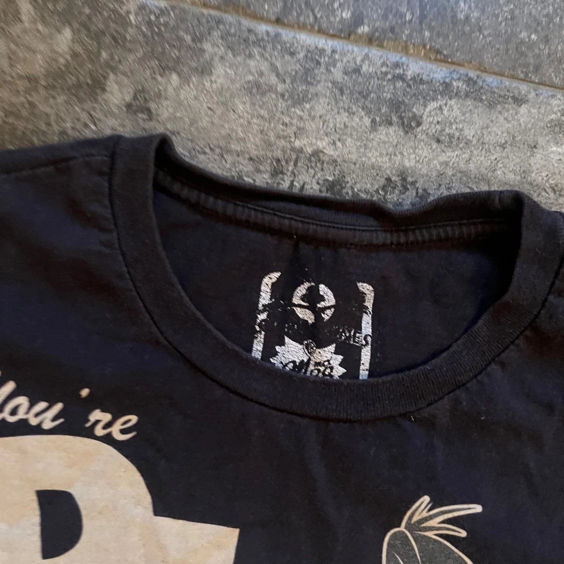 Svart Looney Tunes t-shirt Daffy Duck - 1