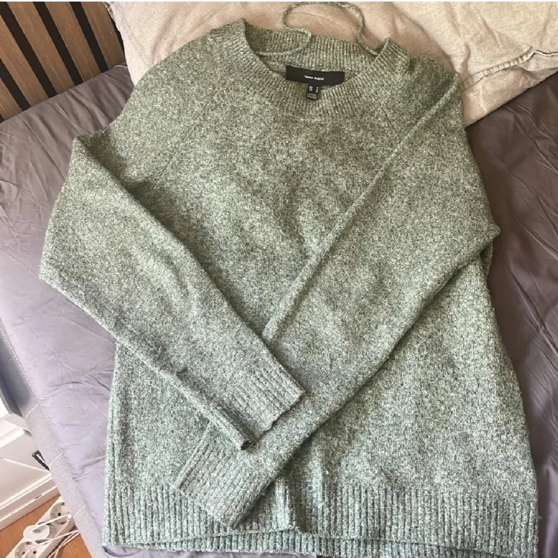 Grön stickad tröja från Vero Moda