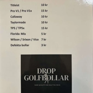 Golfbollar - Säljer golfbollar skriv vid funderingar eller annat om ni är nyfikna och detta är prislistan🙂