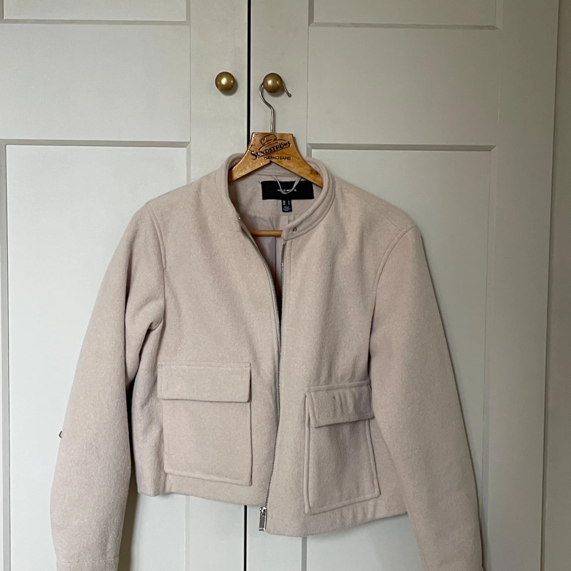 Beige ulljacka från Vero Moda - 1