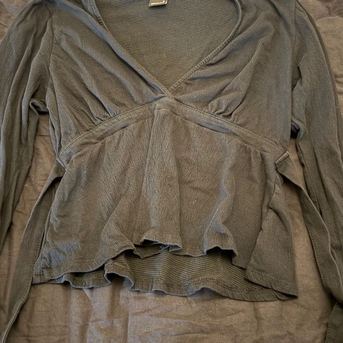 Svart knyt topp från Gina Tricot