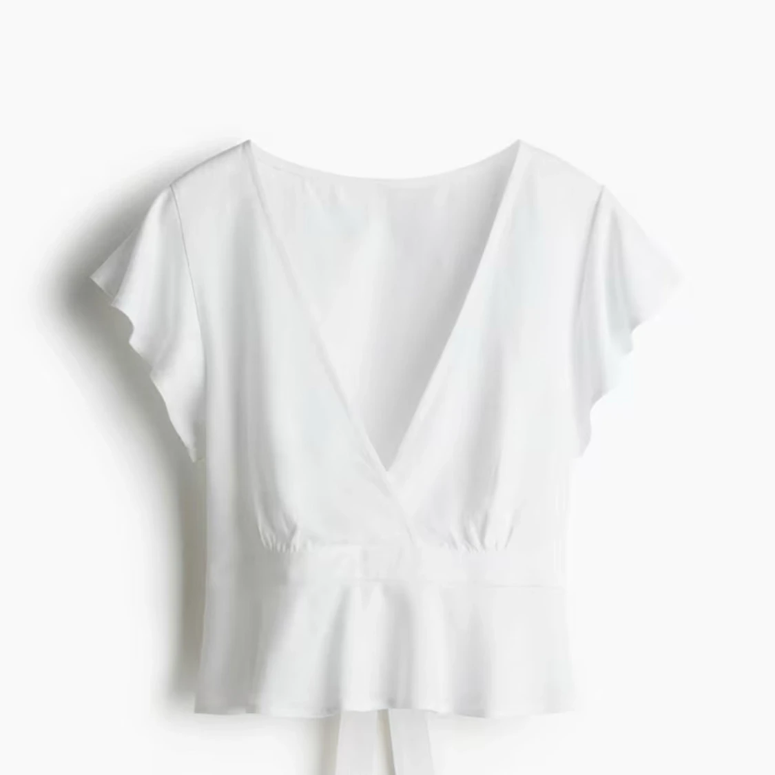 Vit omlottopp från H&M Divided