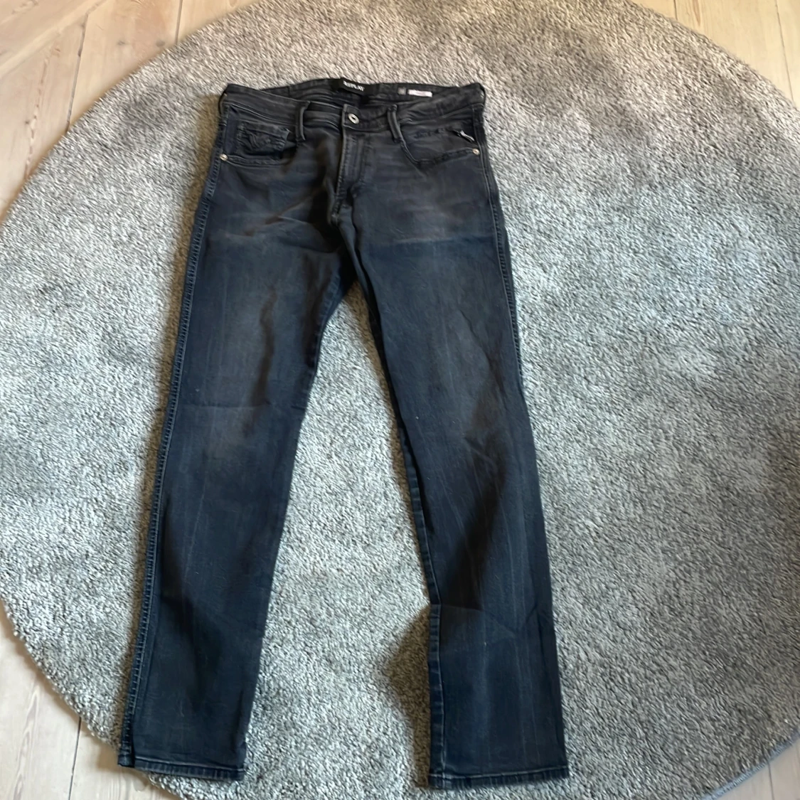 Replay Anbass svarta jeans, stl 32