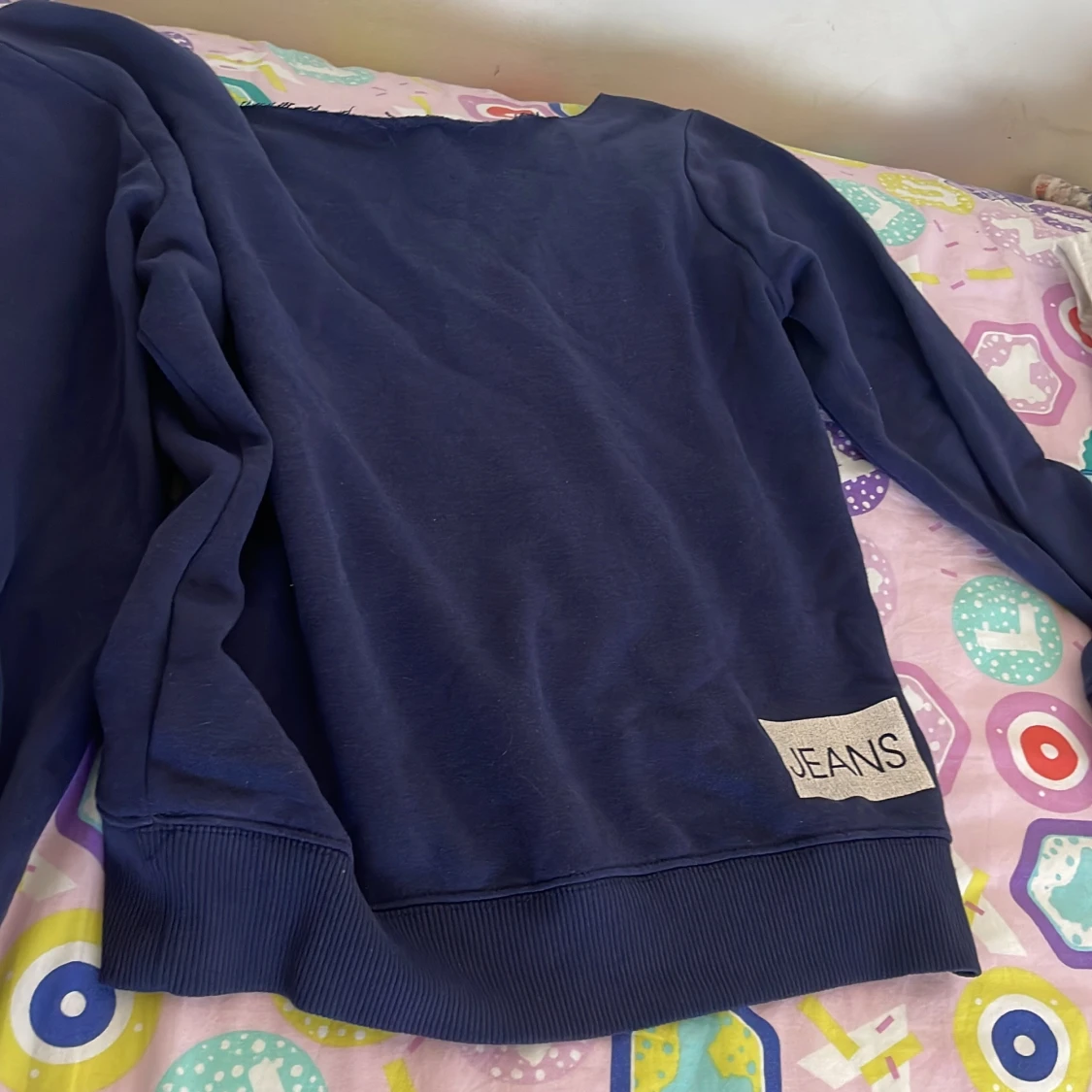 Mörkblå Calvin Klein sweatshirt - 1