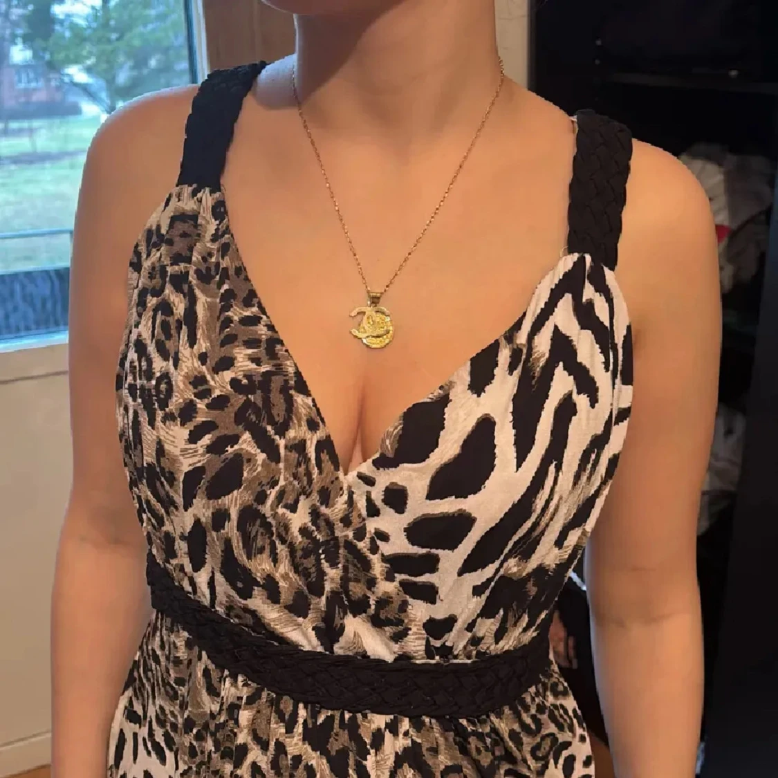 Långklänning med leopardmönster från Isolde - 1