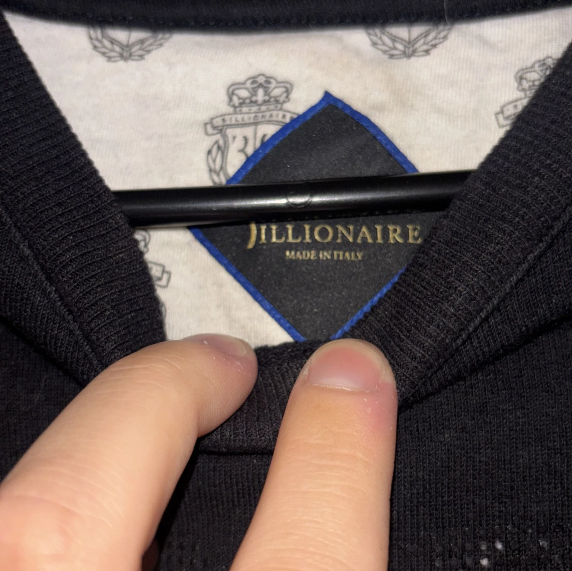 Svart Billionaire sweatshirt i bomull - 1