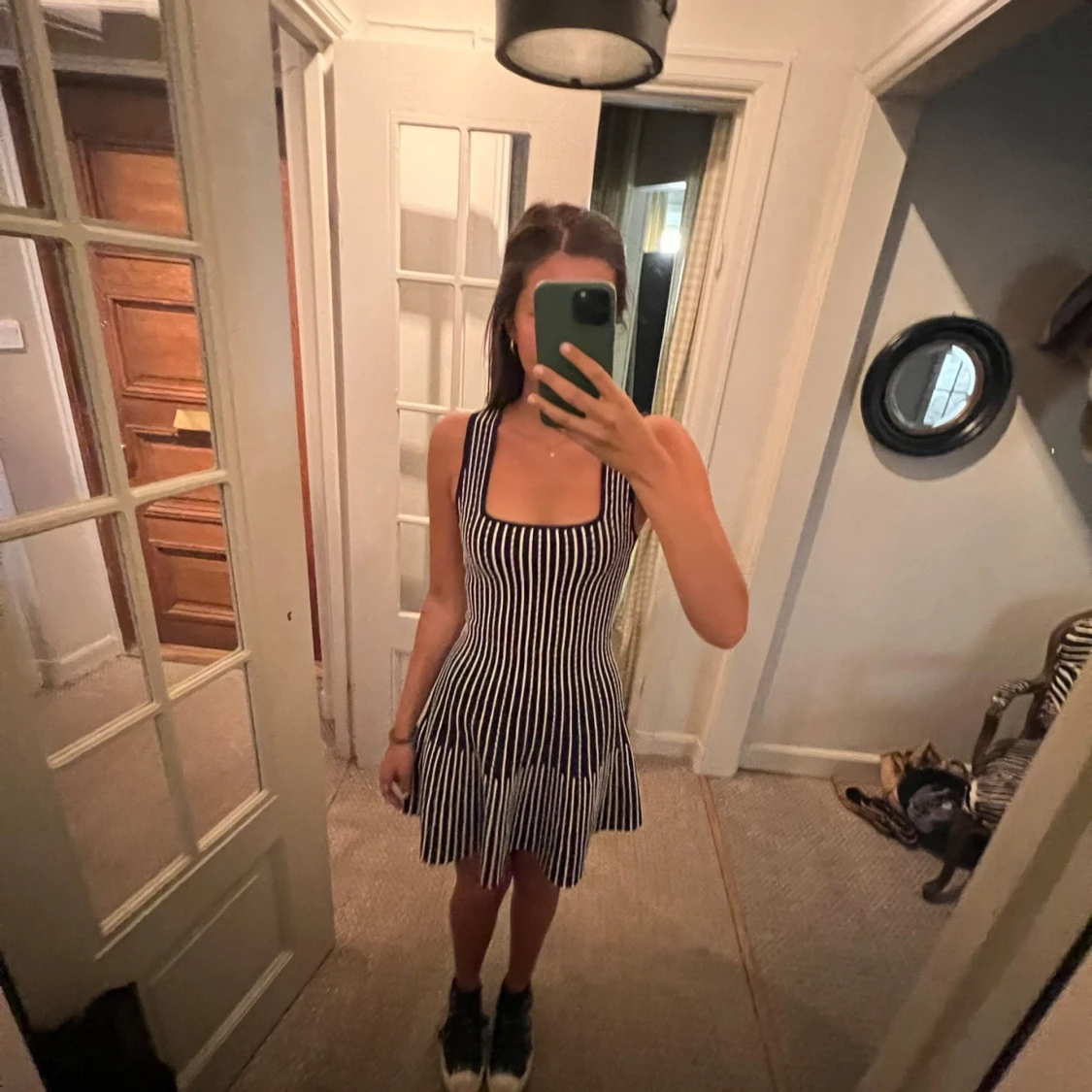 Zara randig kort klänning - 2