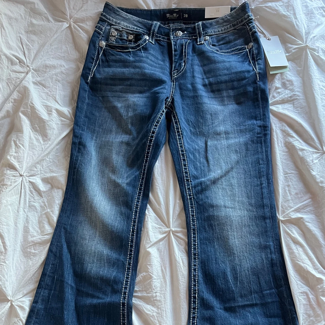 mid-rise flare miss me jeans - 1