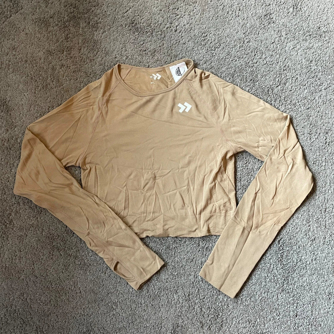 Beige träningstop / beige workout top  - 3