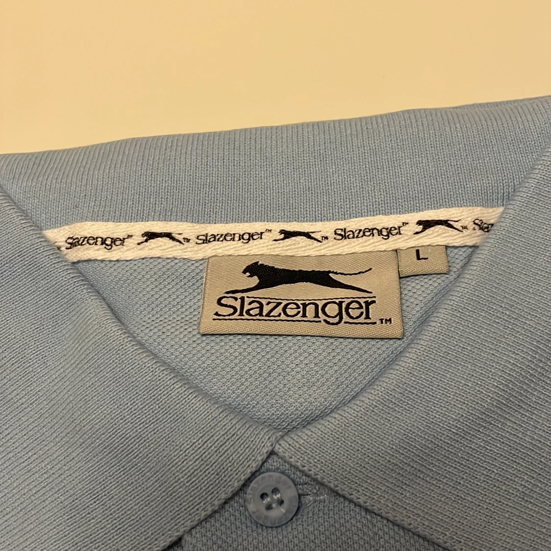 Ljusblå pikétröja från Slazenger - 2