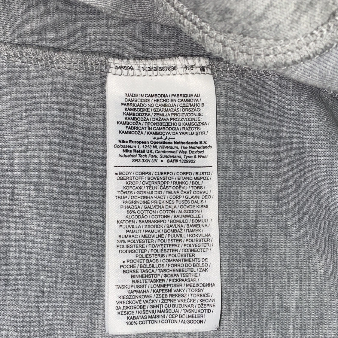 Grå huvtröja från Nike - 3