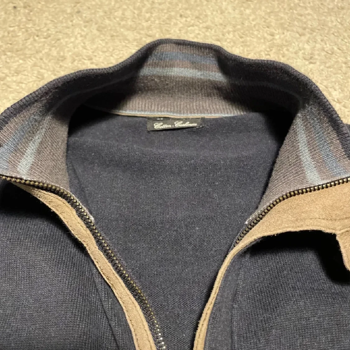 Mörkblå kofta från Massimo dutti - 3