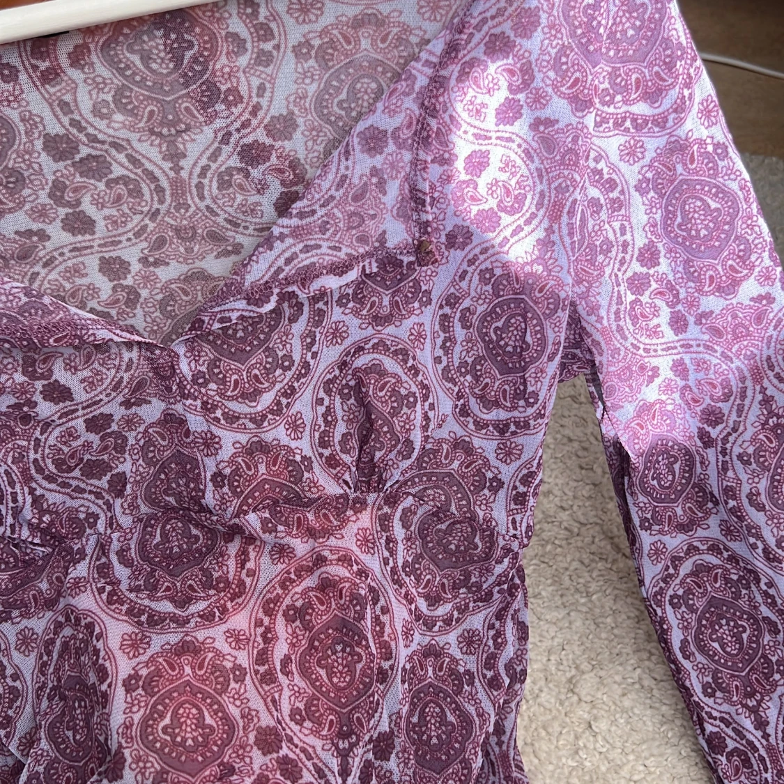 Mönstrad lila topp - 2