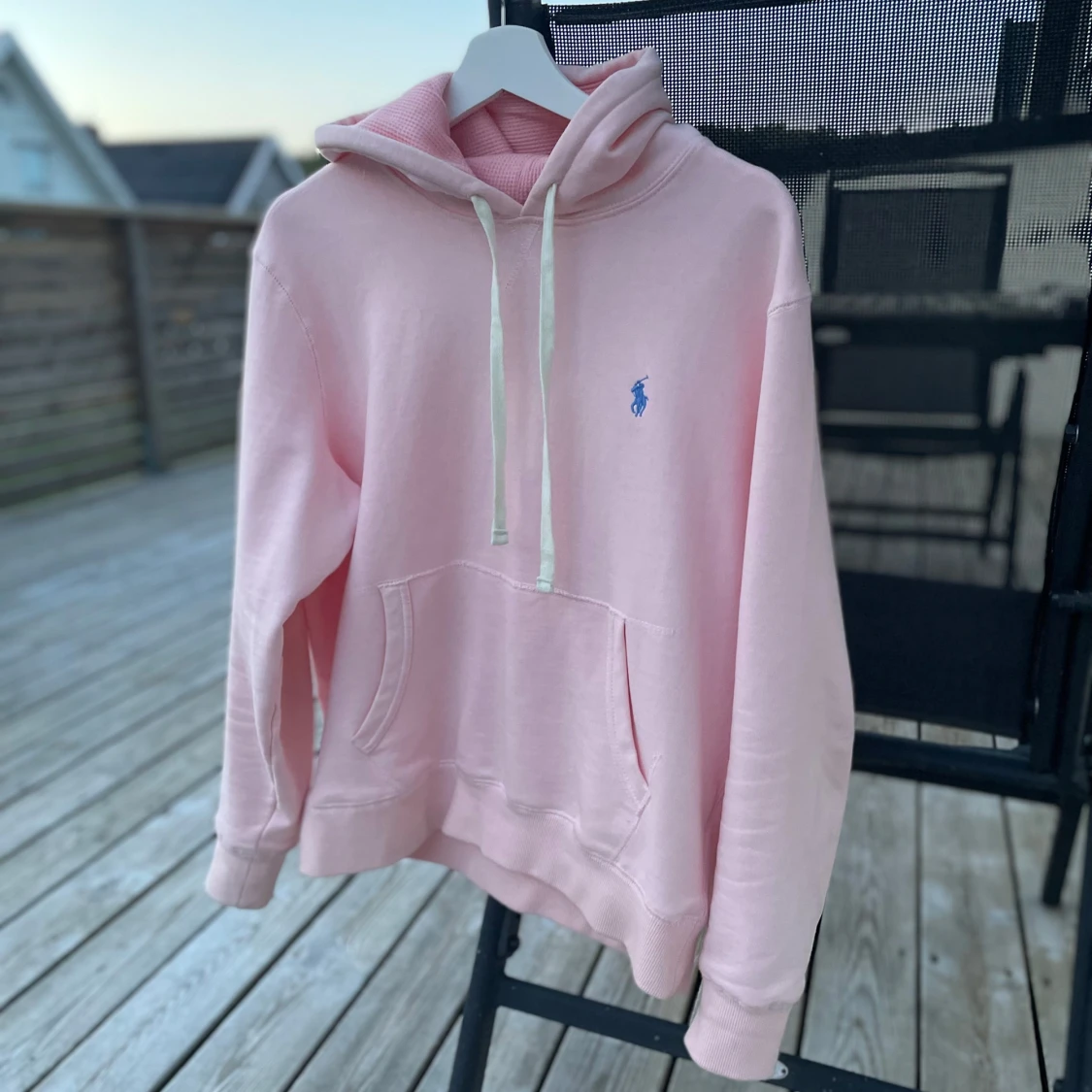 Ljusrosa hoodie från Polo Ralph Lauren
