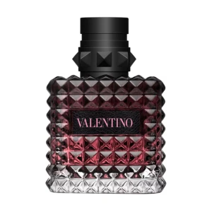 Valentino Donna Born In Roma Intense Eau de Parfum - Exklusiv äkta oanvänd parfym från Valentino, Donna Born In Roma Intense. Flaskan är fyrkantig med nitar och har en gradient från mörkröd till klar glas. Förpackningen är rosa med svarta detaljer och rymmer 50 ml Eau de Parfum Intense.