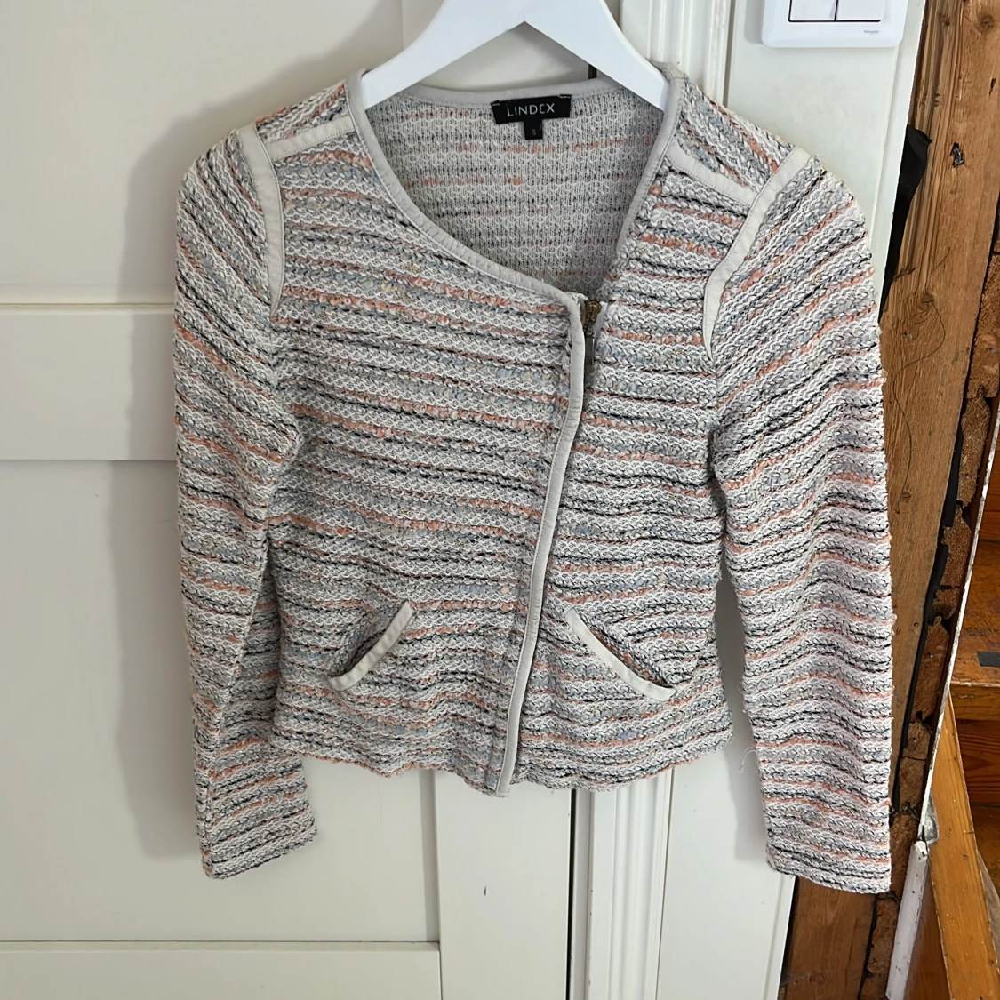 Randig cardigan jacka från Lindex