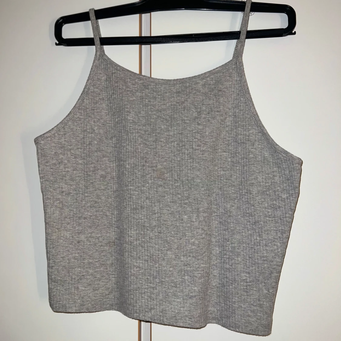 Grå ribbad linnetopp från Cubus - 1