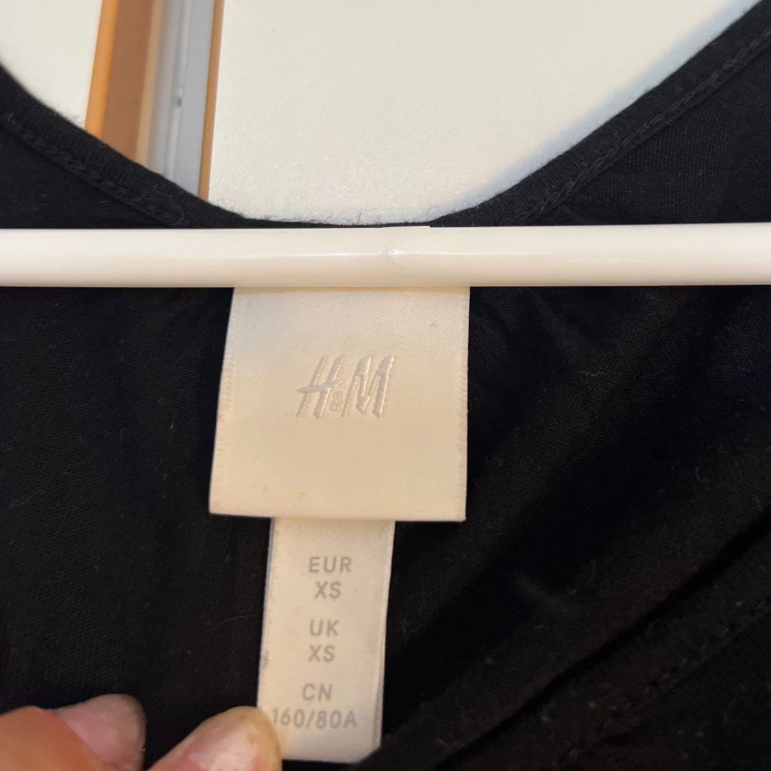 Svart ärmlös topp med spets H&M XS - 2