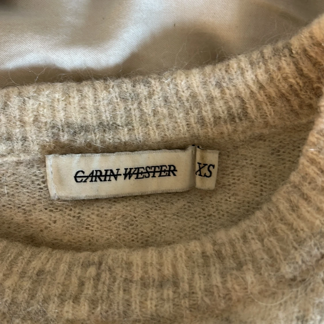 Beige stickad tröja Carin Wester XS - 1