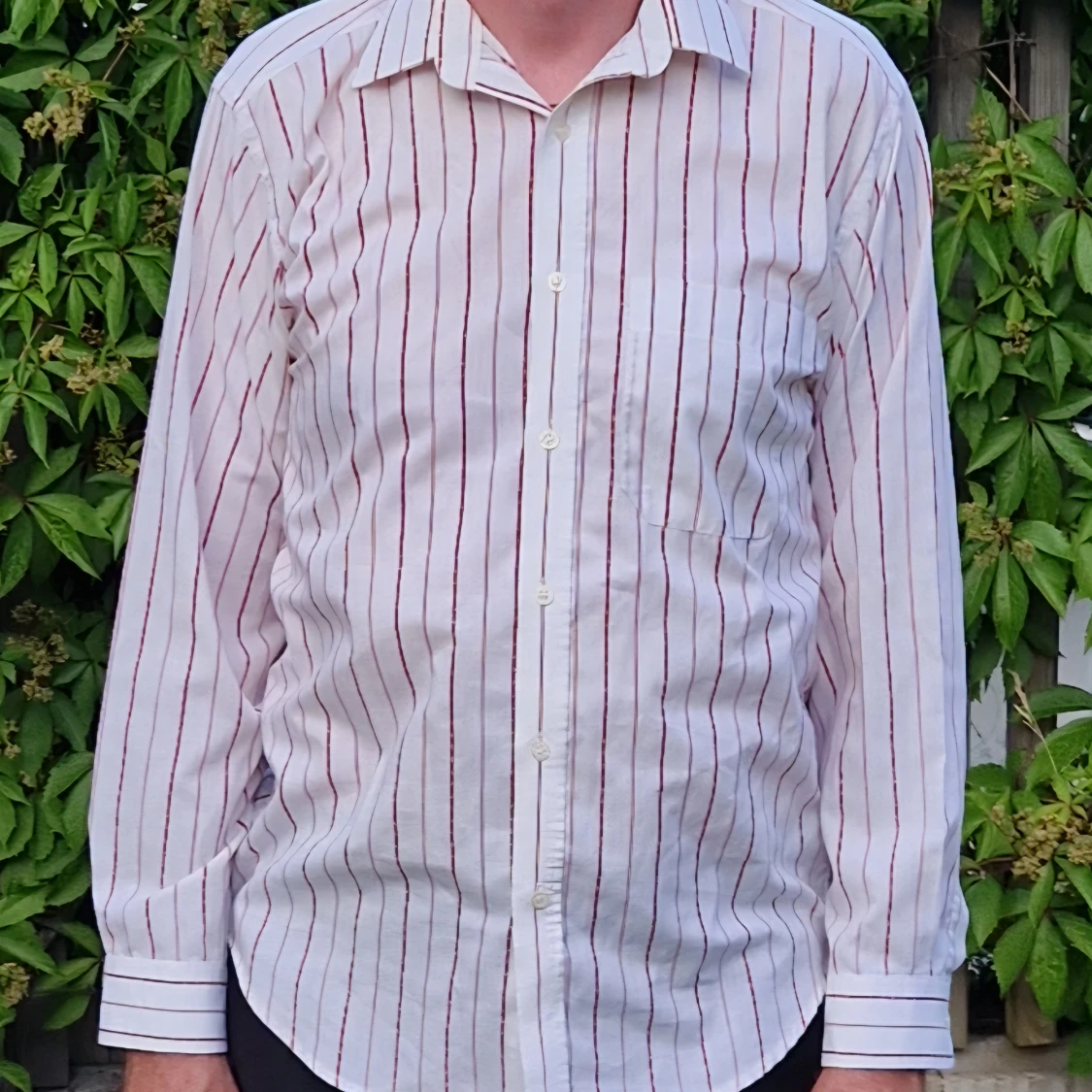 Vit och röd randig skjorta Excellent - 1