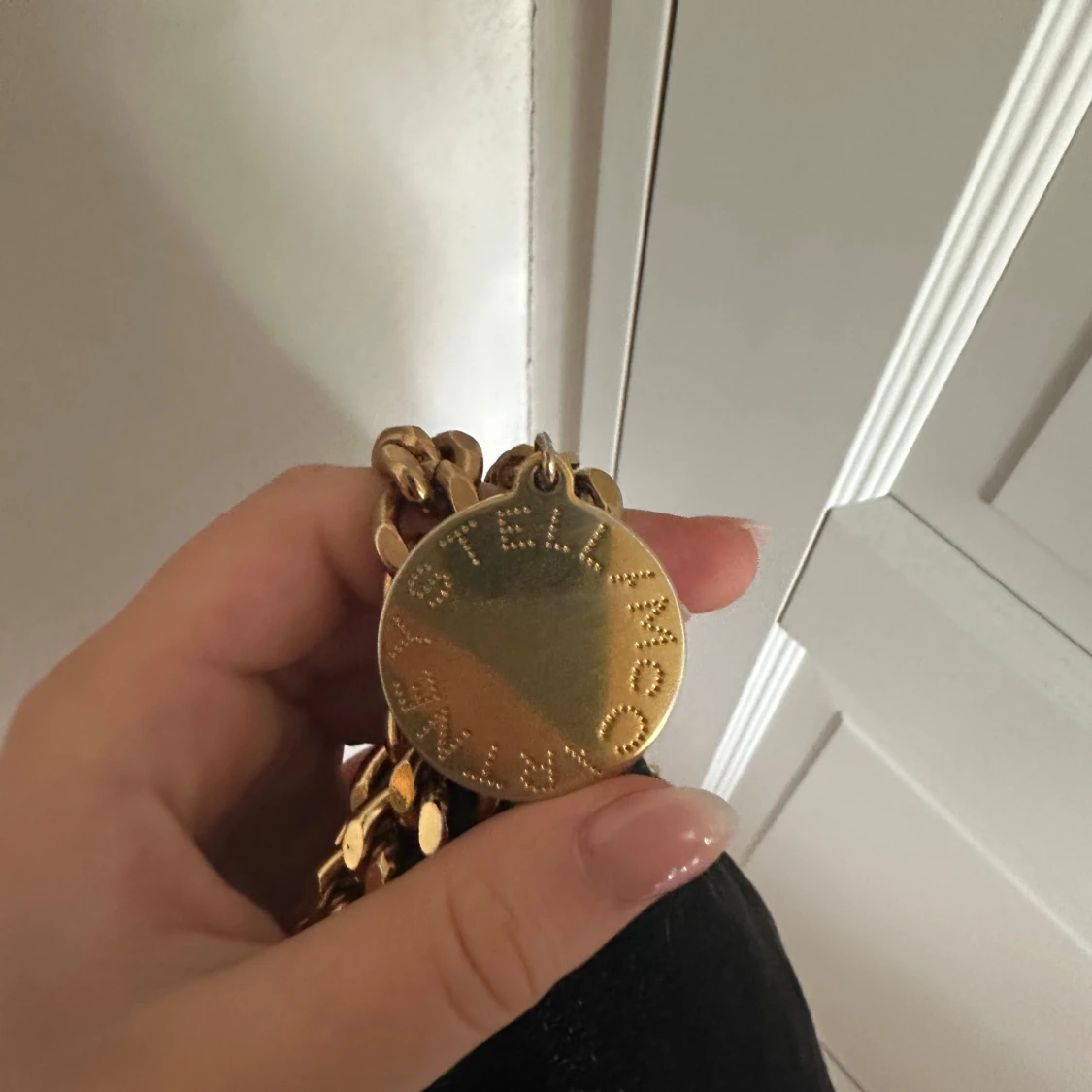 Svart Stella McCartney axelväska med kedja - 2