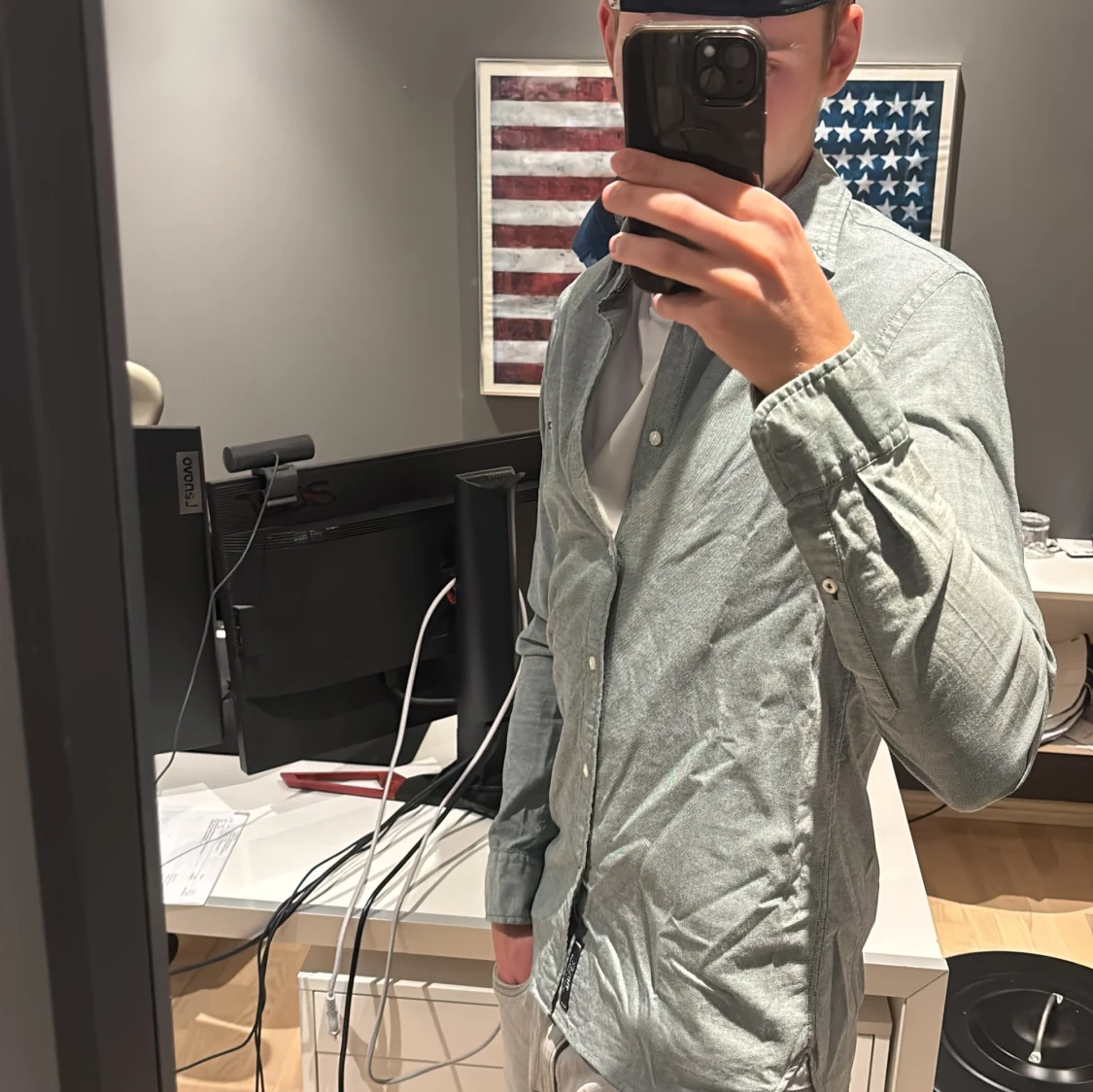 Grå skjorta från Tommy Hilfiger - 1