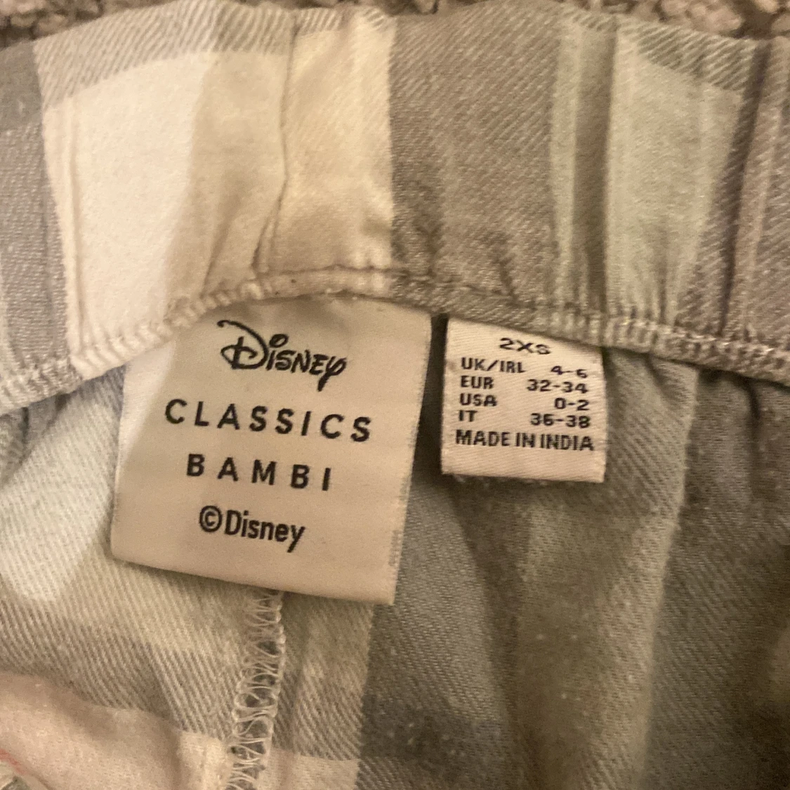 Disney Bambi rutiga pyjamasbyxor XS - 3