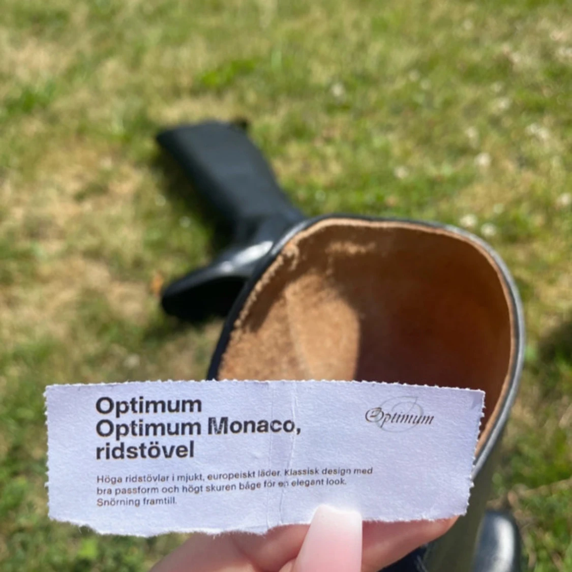 Optimum Monaco svarta ridstövlar - 2