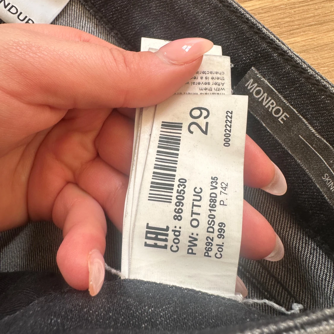 Mörkgrå dondup jeans - 4