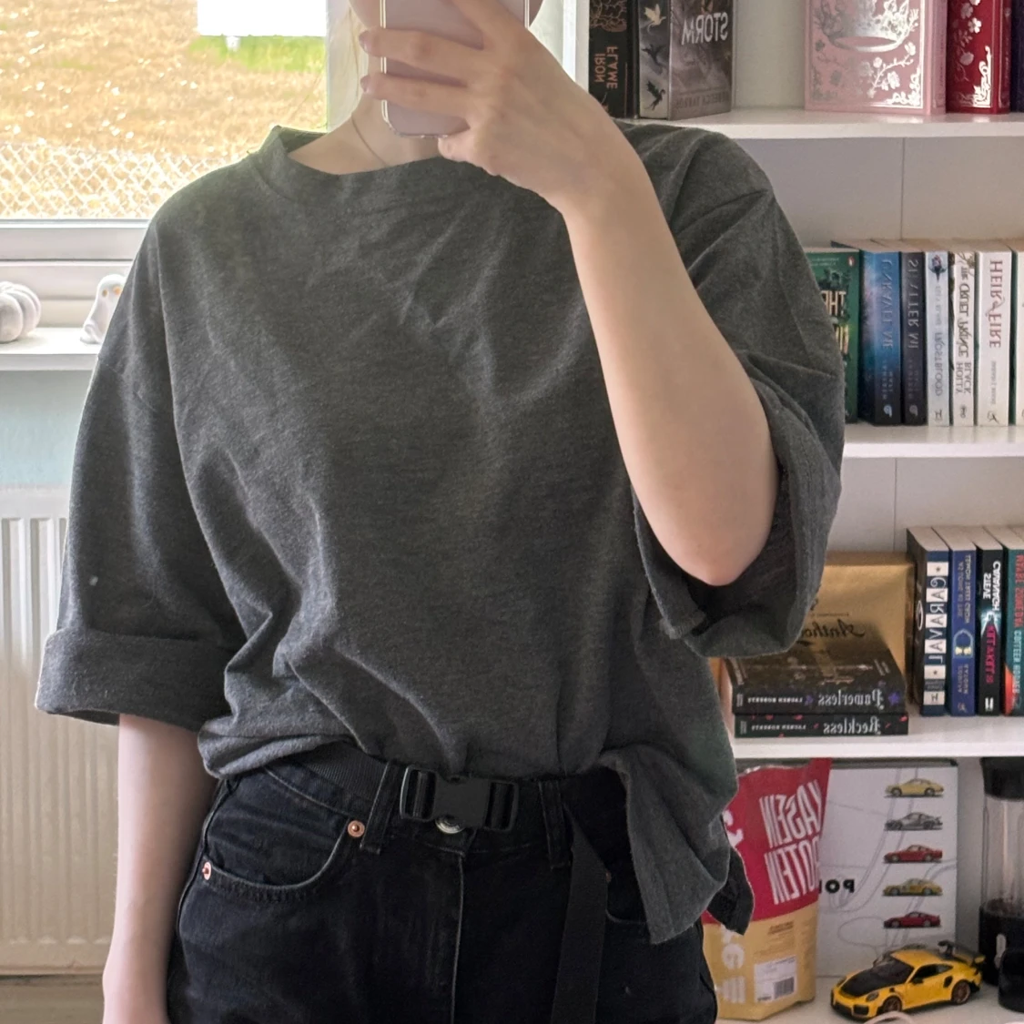 Mörkgrå basic tröja - 1