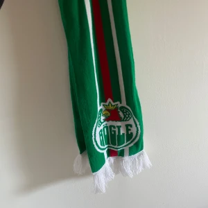 Rögle halsduk💚🤍 - Säljer en grön supporterhalsduk från Rögle med vita och röda ränder samt klubbens logga. Ser ut som ny då jag bara använt den under två hockeymatcher. Är perfekt för att visa sitt stöd på matchen😍