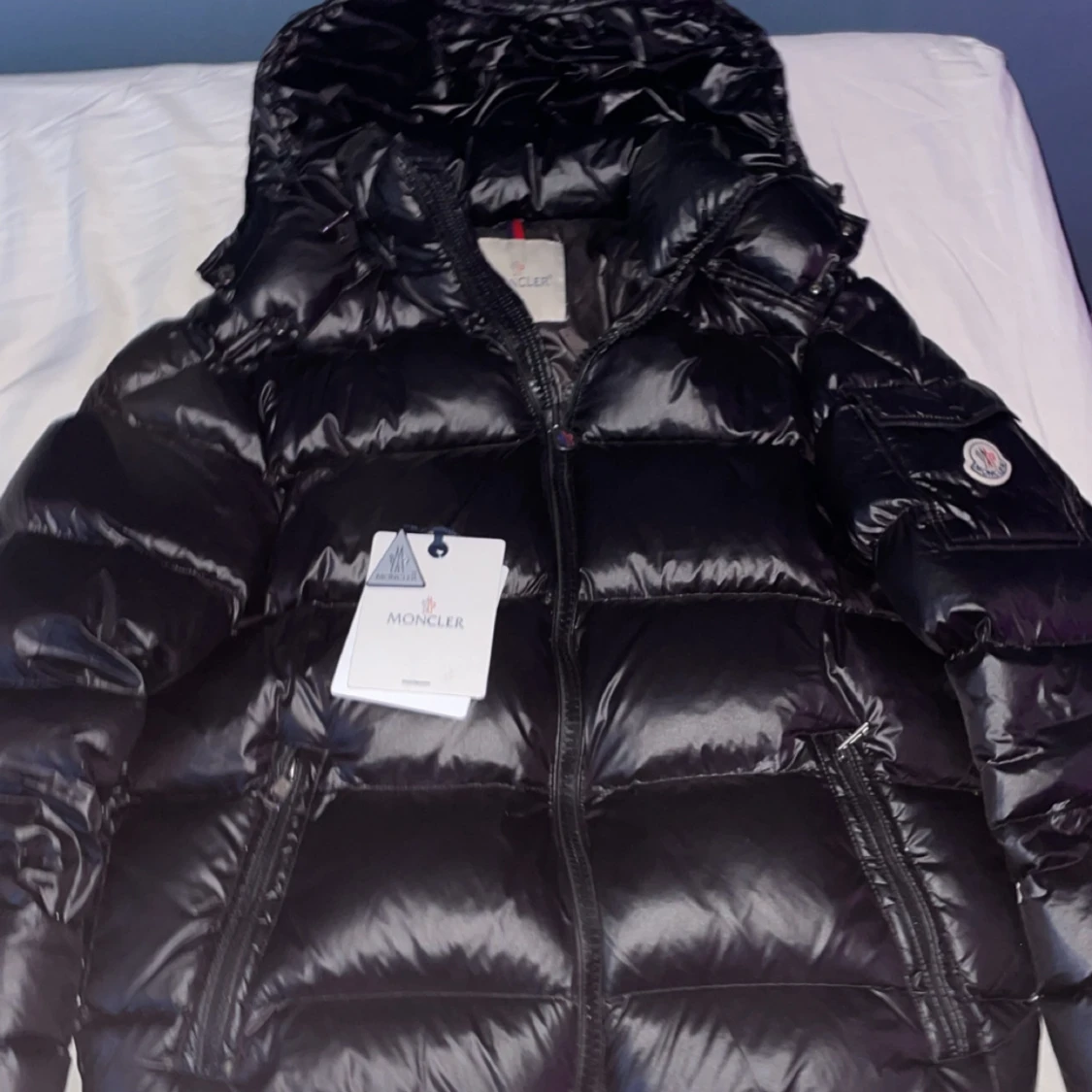 Svart pufferjacka från Moncler