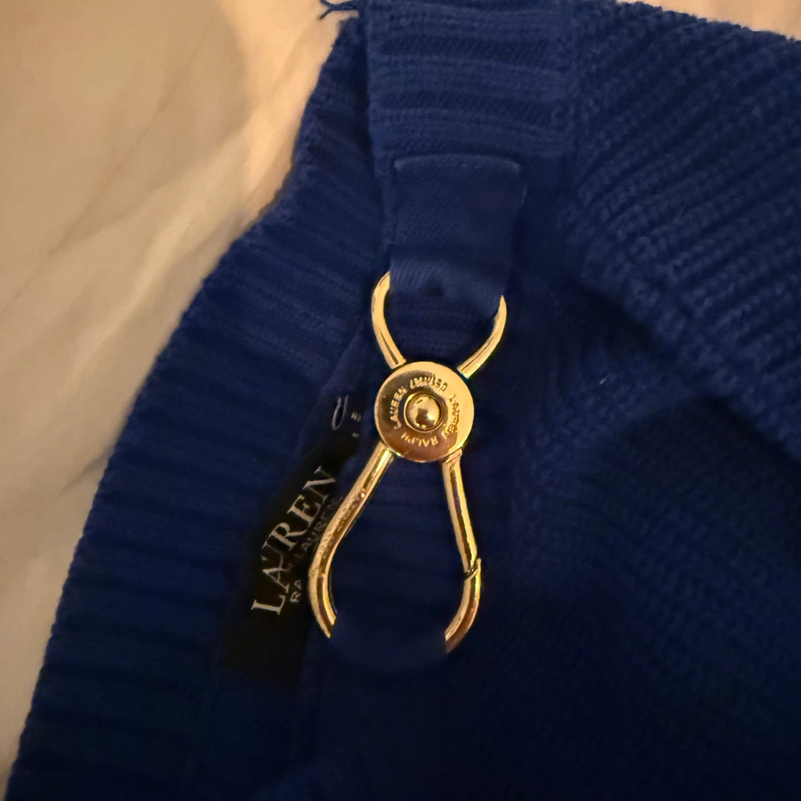 Blå stickad tröja från Ralph Lauren - 3