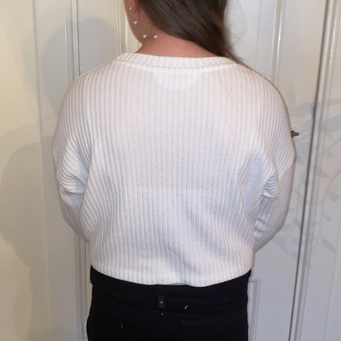 Vit ribbad tröja från H&M - 2