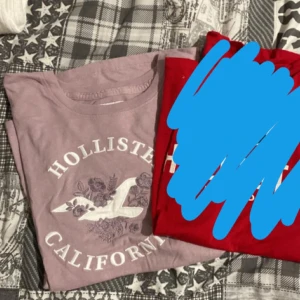 Ljuslila Hollister t-shirt med tryck - En jätte skön Hollister tröja, den lila! Den röda är såld och säljer den lila för 50kr! Nästan aldrig använd