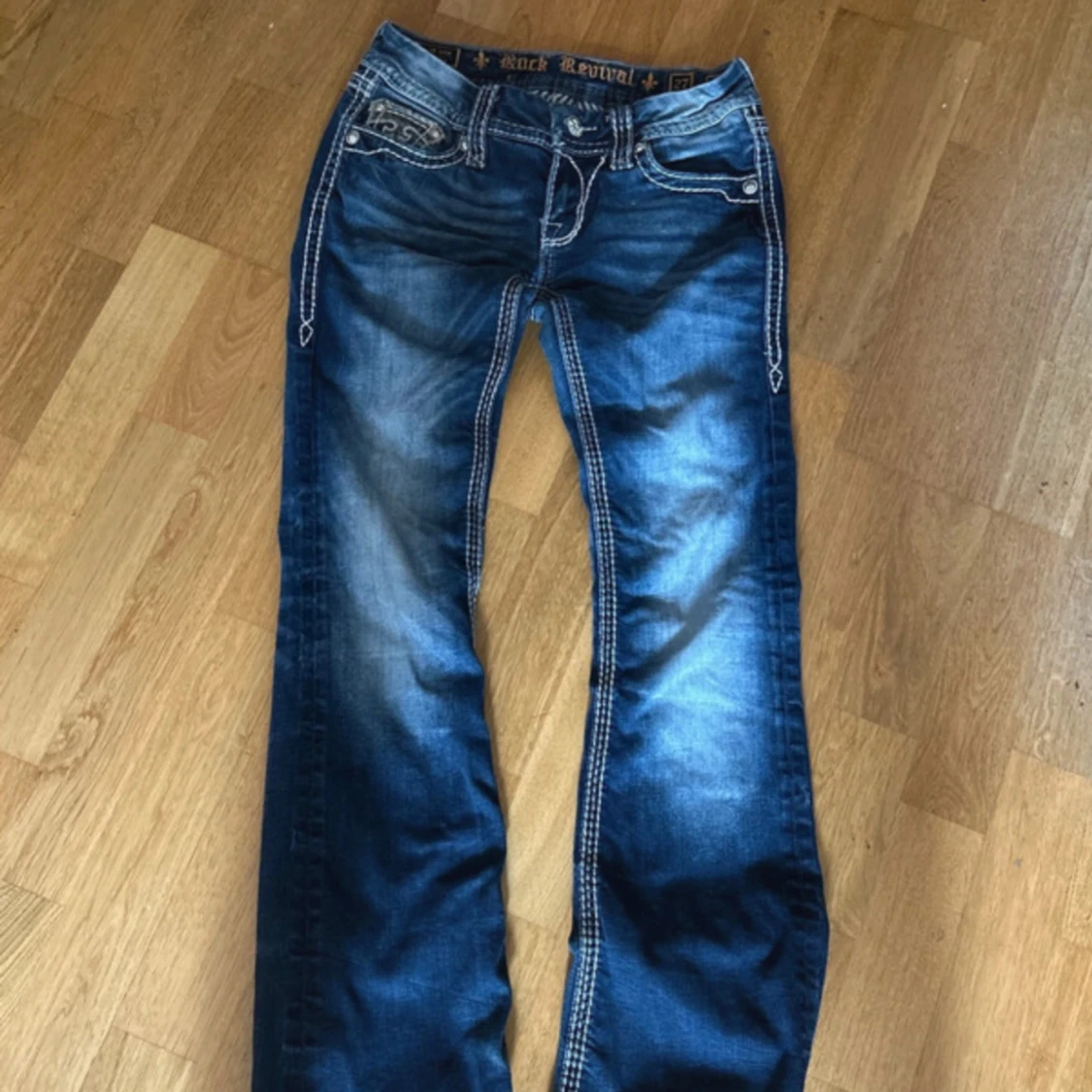 Rock Revival blå bootcut jeans