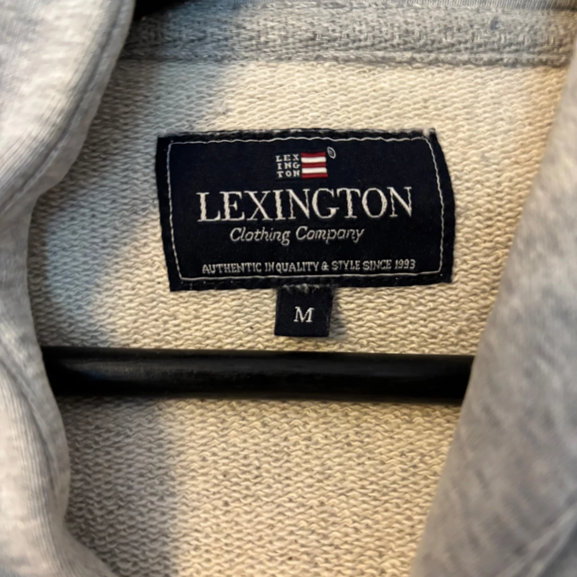 Grå Lexington sweatshirt i bomull M - 2