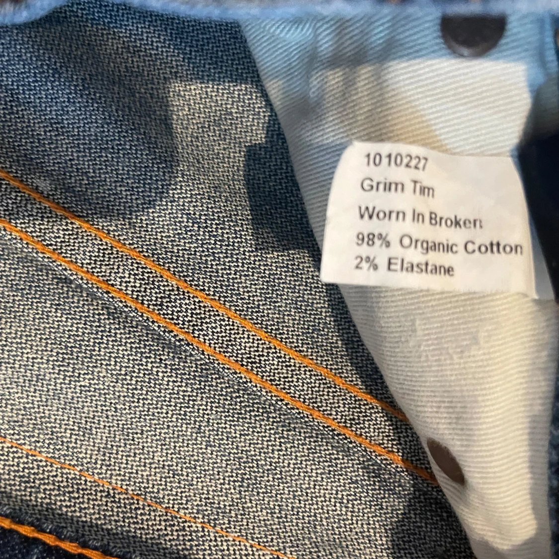 Nudie Jeans Grim Tim blå jeans - 3