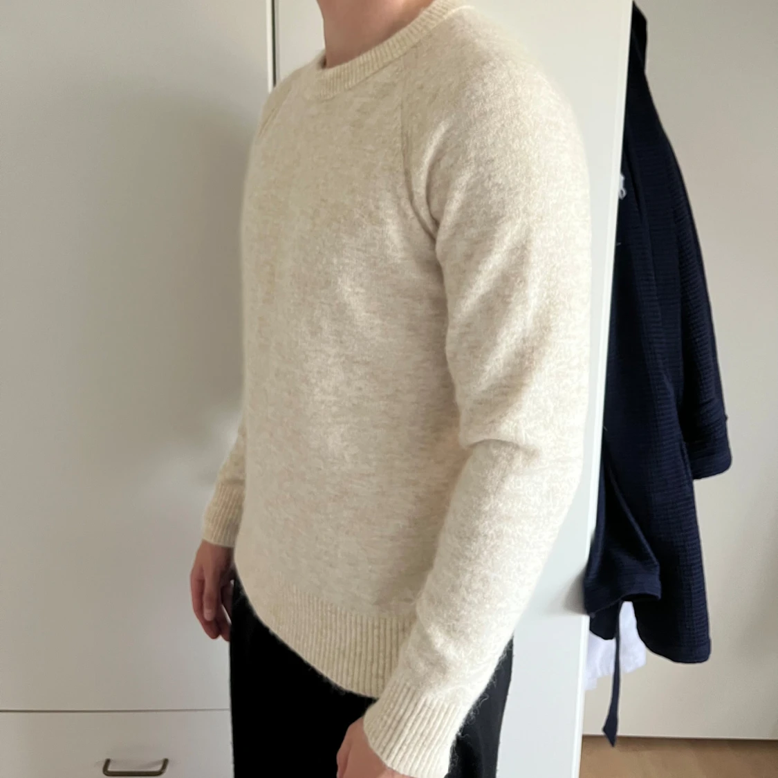 Beige stickad tröja (Selected home) - 1