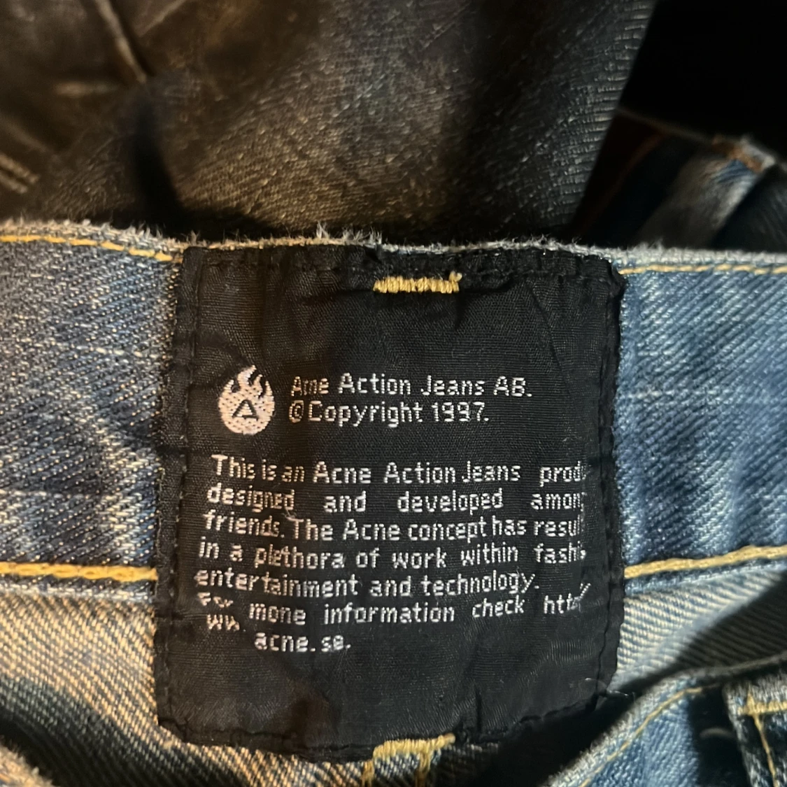 Blå Acne Action Jeans - 2