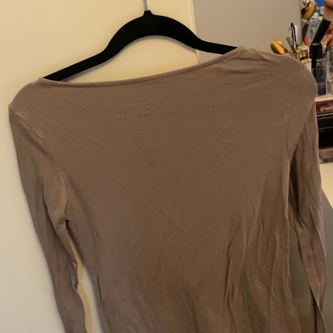 Beige långärmad topp från 157 - 2