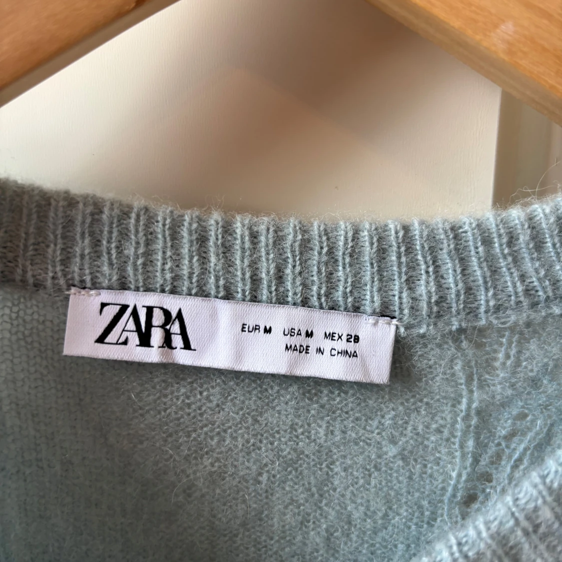 Ljusblå croppad kofta från Zara - 2